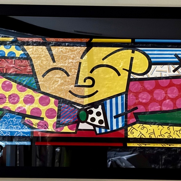 The Hug by Romero Britto limited edition print signed - Picture 1 of 8